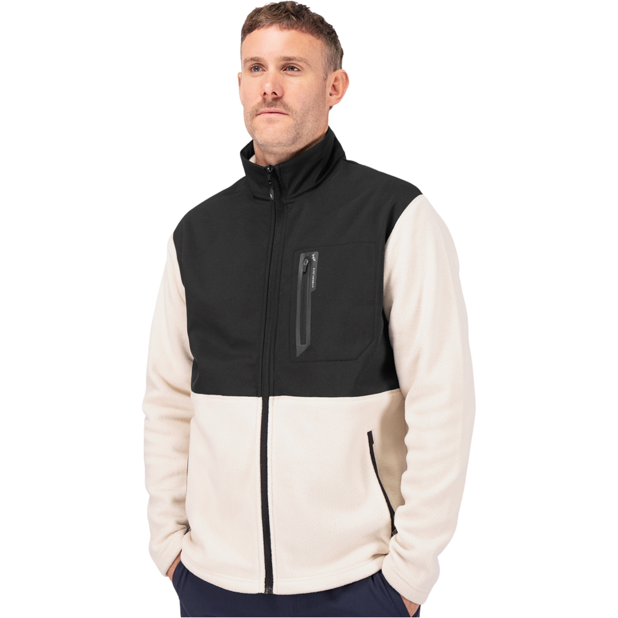 Zhik Männer Hybrid Fleece Jacke JKT-0035-M-CHK - Chalk